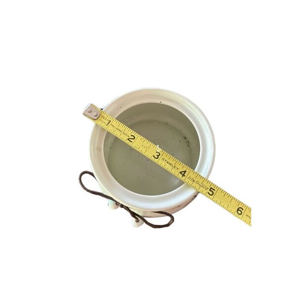 Traditional Ceramic Tea Jar Box Sealed Storage with Lid & Tree Pattern - Picture 8 of 11